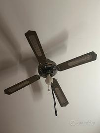 2 ventilatori uguali con luce integrata