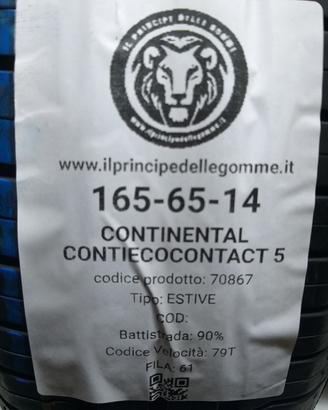 2 GOMME 165 65 14 CONTINENTAL A70867