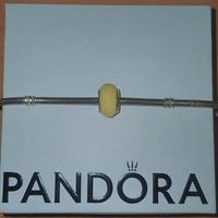 Charm Pandora Murano Sfaccettato Giallo Originale