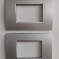 Placche prese elettri interruttori Bticino argent 