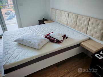 testiera letto matrimoniale piu mensole 