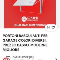 Porta basculante per garage