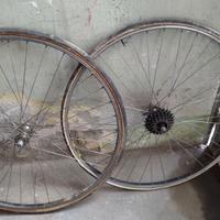 CERCHI BICICLETTA-ANTERIORE-POSTERIORE-COME FOTO