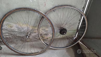 CERCHI BICICLETTA-ANTERIORE-POSTERIORE-COME FOTO