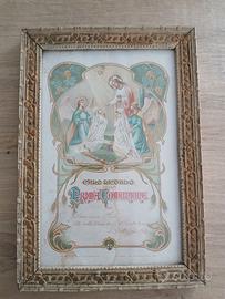 ANTICO SANTINO e CORNICE ORIGINALE, RICORDO PRIMA