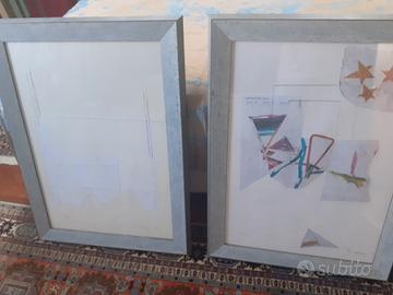 Mario Schifano 2 serigrafie vintage con autentica