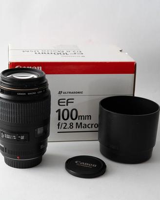 Canon EF 100mm 2.8 Macro USM - Pari al nuovo