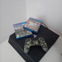 playstation 4 pro + 1 joystick e 2 giochi