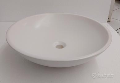Lavabo rotondo bianco opaco