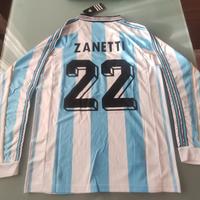 maglia calcio Argentina Zanetti Francia 98 vintage