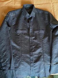 Camicia uomo a righe viola