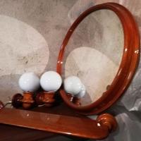 set BAGNO in legno originale anni '70
