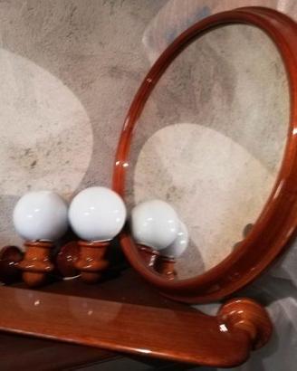 set BAGNO in legno originale anni '70