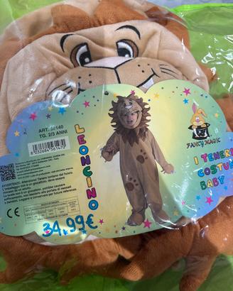 VESTITI CARNEVALE LEONE 2/3 anni