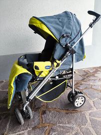 passeggino e ovetto chicco grigio e verde 0 mesi