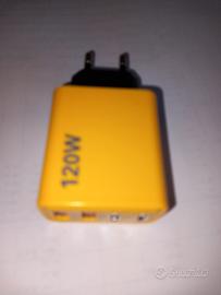 Caricabatterie 120W 4 Porte Mai usato