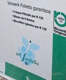 Set (1+½) Farfalla Vorwerk Folletto K135