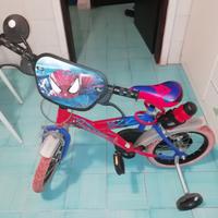 bicicletta spider man bambino 12' 