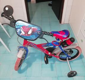 bicicletta spider man bambino 12' 