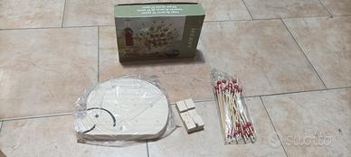 Set aperitivo legno riccio portastuzzichini NUOVO