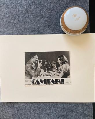 Pubblicità originale bitter Campari autentica 1932