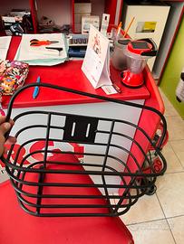 Cestino anteriore in  alluminio per biciclette