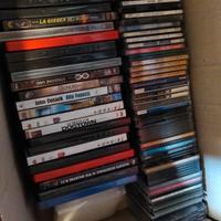 110 cd e dvd vergini+custodie: 23 dvd