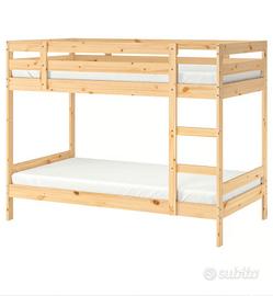 Letto a castello MYDAL compresivo di materassi