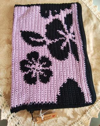 porta tablet all'uncinetto,  borsa uncinetto 