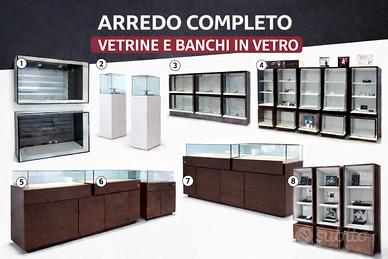 Arredo completo vetrine e banchi espositivi