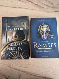 libri romanzo storico Manfredi e Jacq