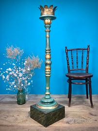 TORCERA CANDELIERE CANDELABRO DA TERRA INIZI 800