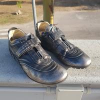 scarpe Cesare Paciotti 4US tg.7 argento scuro 