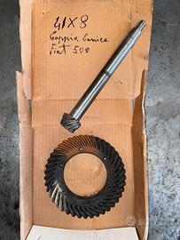 Coppia Conica 8x41 Pignone e Corona Fiat 500 D