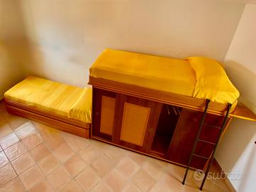 Camera completa originale Rattan Wood arancione