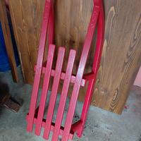 SLITTINO VINTAGE LEGNO COLOR ROSSO ANTICO