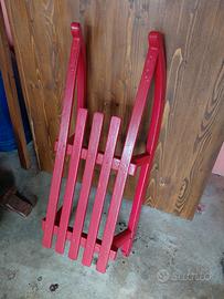 SLITTINO VINTAGE LEGNO COLOR ROSSO ANTICO