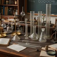 Alambicchi e provette anni 70