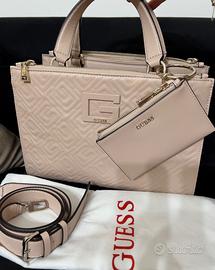 Borsa GUESS colore rosa cipria