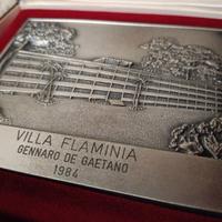 TARGA RICORDO DI VILLA FLAMINIA ROMA 1984