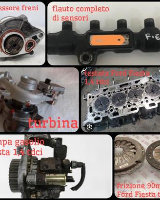 ricambi Ford Fiesta tdci 1,4 2010