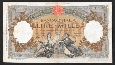 Banconota lire 1000 del 07.07.1930