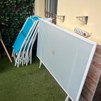 Tavolo da giardino,  4 sedie