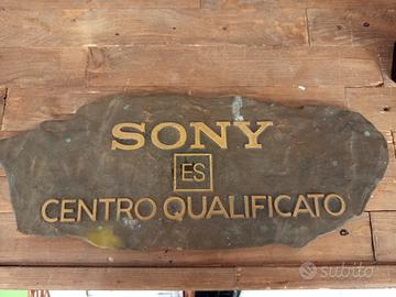 targa Sony vintage  ES centro qualificato 