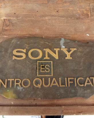targa Sony vintage  ES centro qualificato 