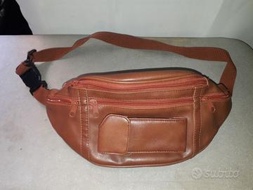 MARSUPIO MARRONE UNISEX CON CINTURA REGOLABILE
