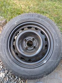 gomma + cerchio in ferro