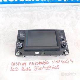 3G0919605 DISPLAY AUTORADIO VW GOLF 7 2016