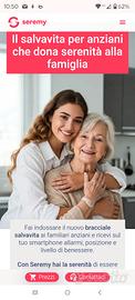 Bracciale seremy per sicurezza anziani