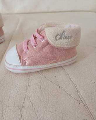 Scarpine culla neonata Chicco n. 17 - Rosa